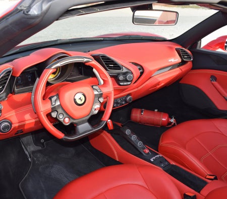 Rent Ferrari 488 Spider 2017 in Dubai